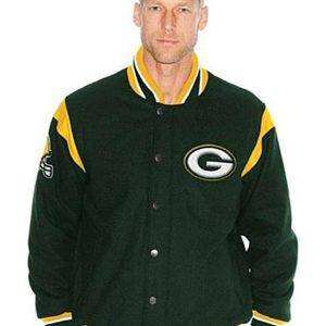 Mens Green Bay Packers NFL Wool Jacket