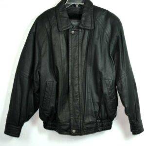 Men's New Sergio Vadducci Black Leather Jacket