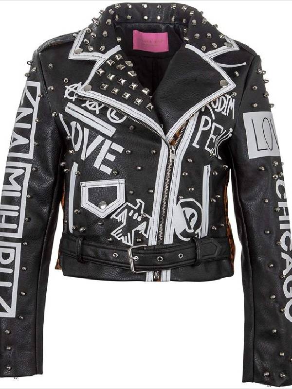 Punk Leather Jacket Womens - Right Jackets