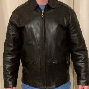 Structure Leather Jacket