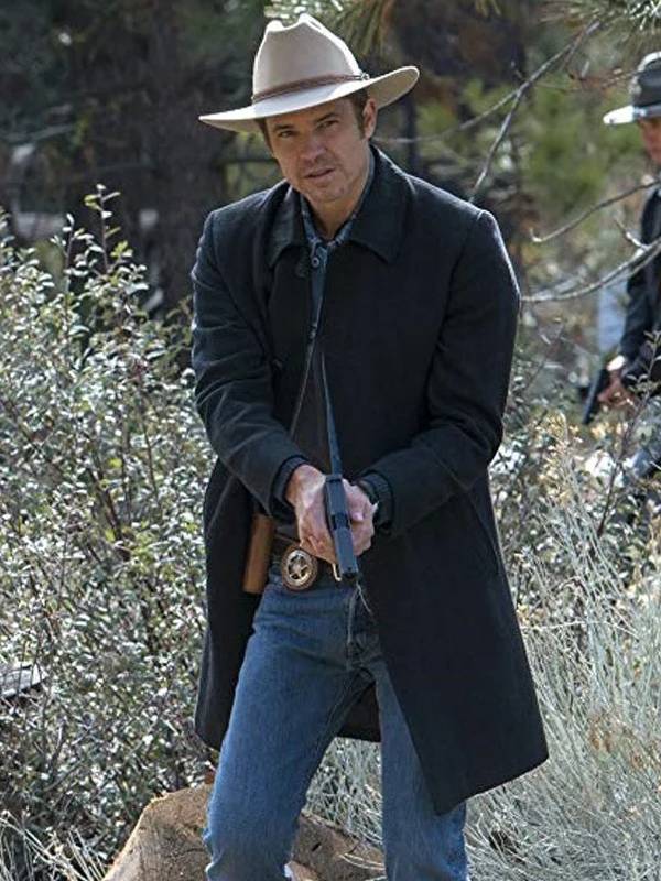 Justified Raylan Givens Timothy Olyphant Trench Coat