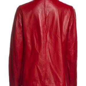 St. John Reds Leather Jacket