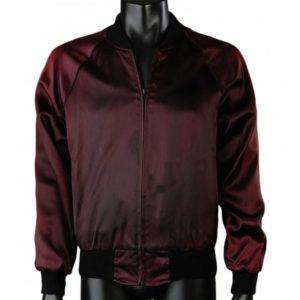 Blade Runner Crew Bomber Satin Jacket With Patch (1)