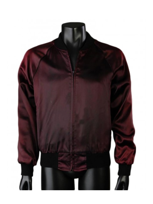 Blade Runner Crew Bomber Satin Jacket With Patch (1)