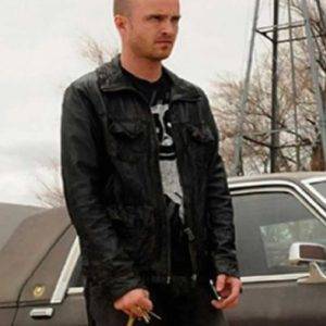 Jesse Pinkman Breaking Bad Aaron Paul Leather Jacket (1)