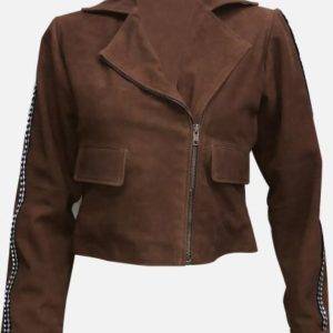 Justice League Gal Gadot Brown Leather Jacket