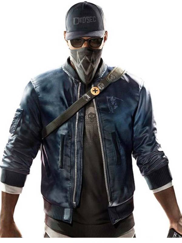 Marcus Holloway Watch Dogs 2 Cosplay Bomber Leather Jacket