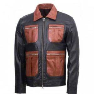 Men’s Guarda Vintage Biker Black Leather Jacket