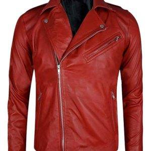 Fergal Devitt Red Leather Jacket