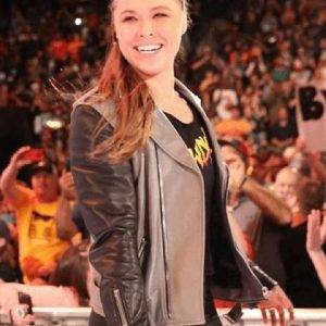 Ronda Jean Rousey WWE Wrestler Leather Jacket