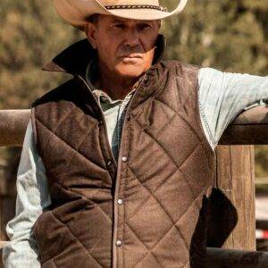 John Dutton Yellowstone Quilted Cotton Vest