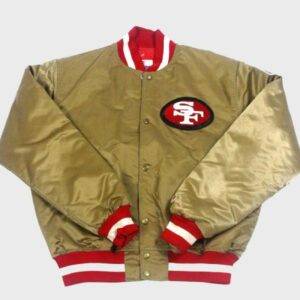 San Francisco Vintage 49ers Gold Satin Jacket
