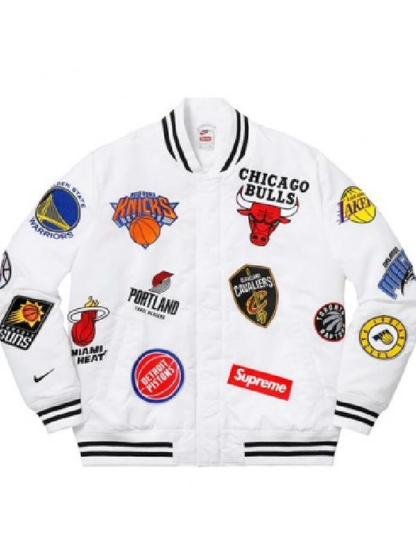Supreme Nike Nba Teams Warm Up Chicago Bulls Jacket