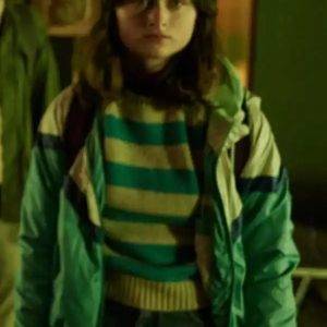 White Noise 2022 Raffey Cassidy Green Jacket