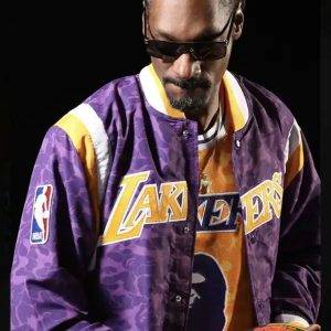 Bape X Mitchell & Ness Lakers Warm-up Jacket