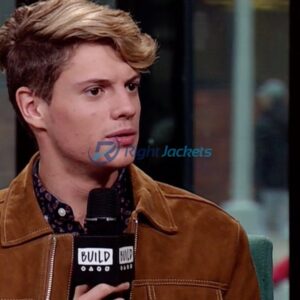 Jace Norman Suede Brown Stylish Leather Jacket