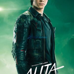 Alita Battle Angel Keean Johnson Biker Leather Jacket