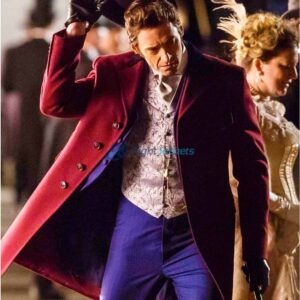 Hugh Jackman Red Coat