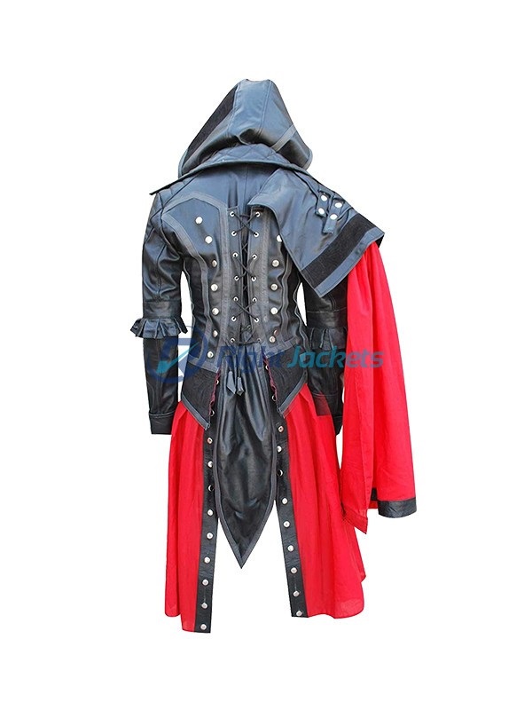 Assassin’s Creed Syndicate Evie Frye Costume Red And Black Coat