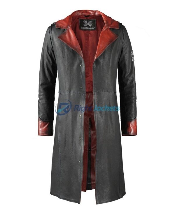 DMC5 Dantes Black Leather Coat