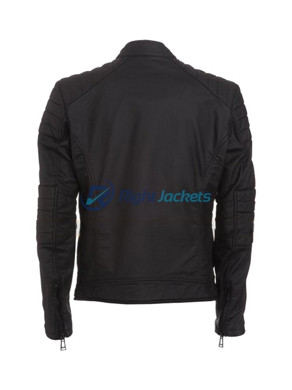 Arrow John Barrowman Black Real Leather Jacket