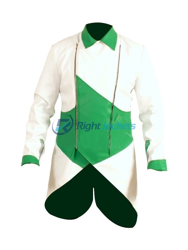 Connor Kenway Assassin’s Creed 3 Faux Green White Jacket Costume