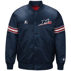 Memphis Express Starter Training Jacket In Faux Leather