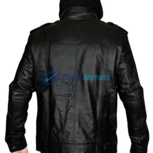 AJ Styles Allen Neal Jones Black Hoodie Leather Jacket