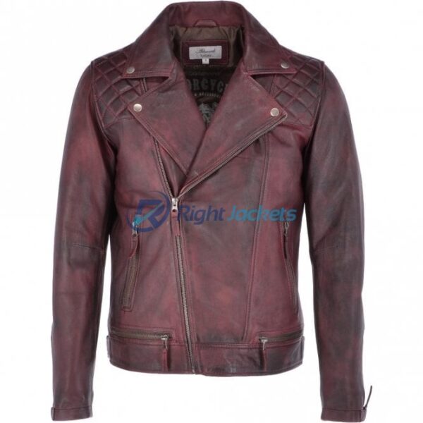 Ashwood Faux Leather Bordeaux Mehroon Jacket