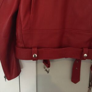 Acne Studios Red Leather Jacket