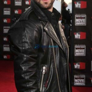 Adam Levine Black Motorcycle Leather Jacket