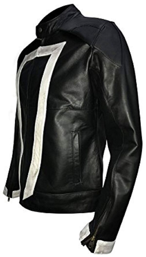 Agents Shield Robbies Synthetic Leather Jacket
