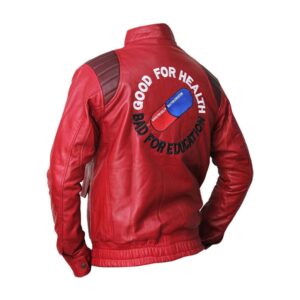Classic Akira Kaneda Capsule Logo Red Leather Jacket