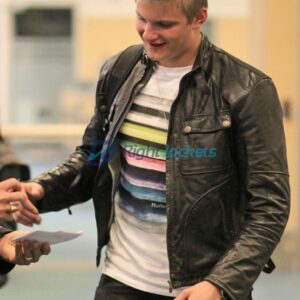 Alexander Ludwig Mens Black Leather Jacket