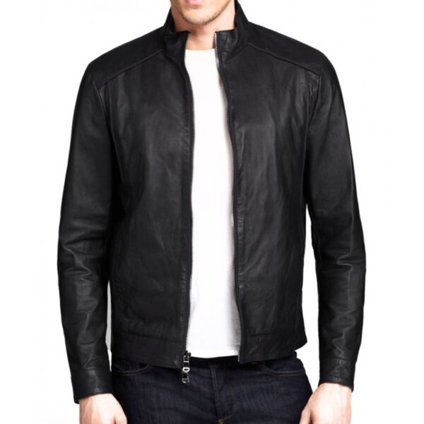 Alexander Mcqueen Black Leather Jacket 1