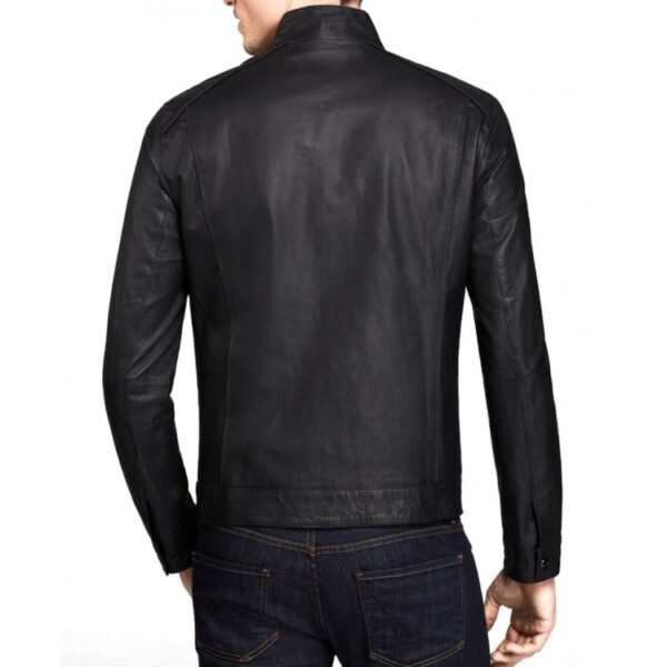 Alexander Mcqueen Black Leather Jackit