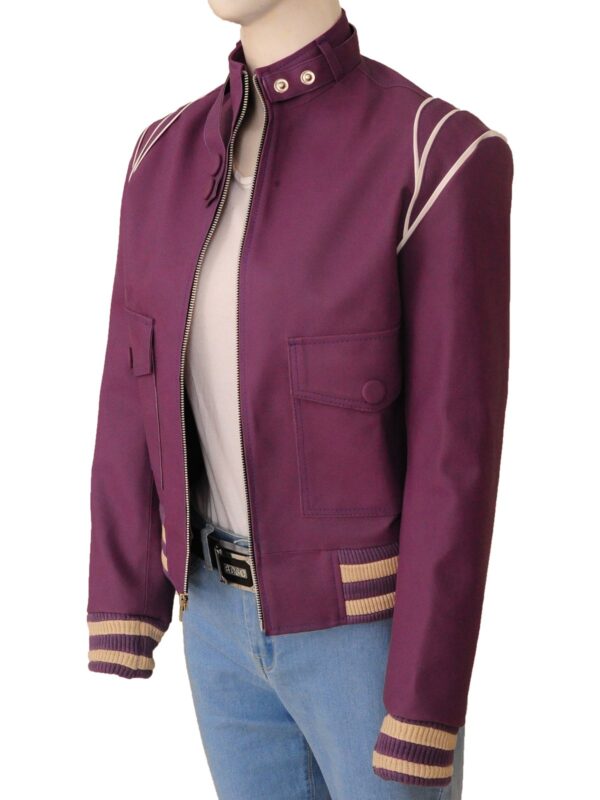 Alison-Brie-Glow-Purple-Jacket