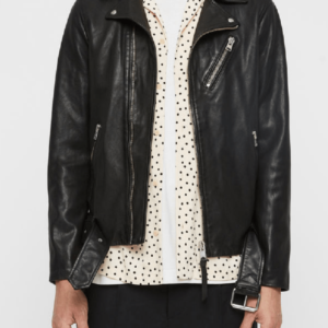 All Saints Leather Jacket Mens