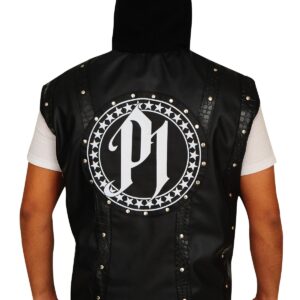 Allen Neal Jones Leather Hoodie Vest