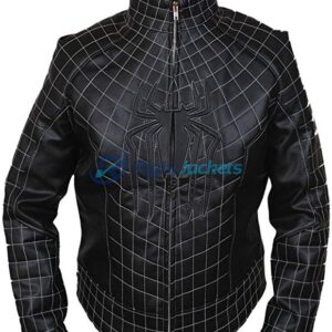 Amazing Spiderman Black Stylish Leather Jacket