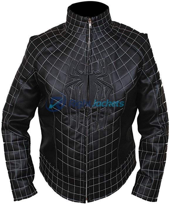 Amazing Spiderman Black Stylish Leather Jacket