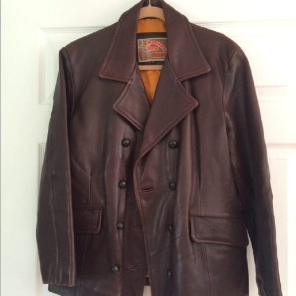 American Base Brown Leather Jacket