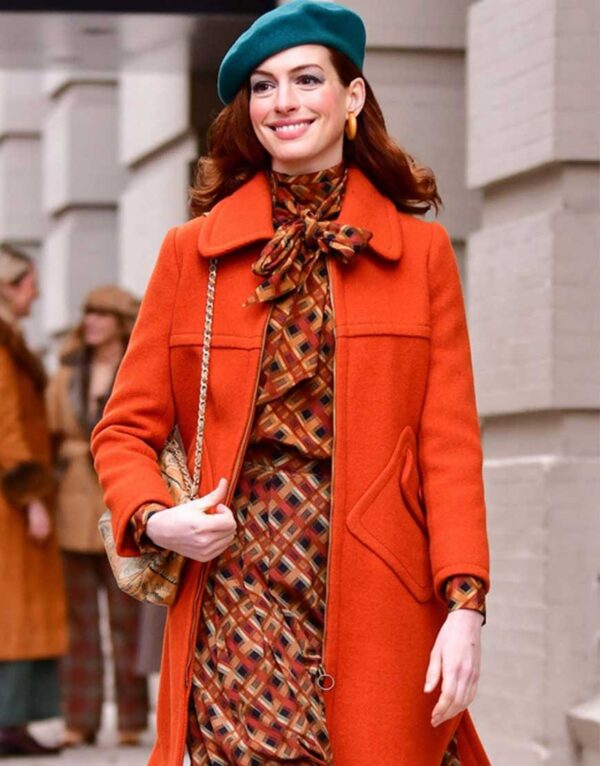 Anne Hathaway Modern Love Orange Coats
