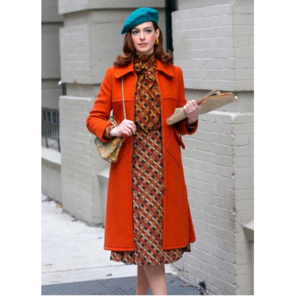 Anne Hathaways Modern Love Lexi Orange Coat