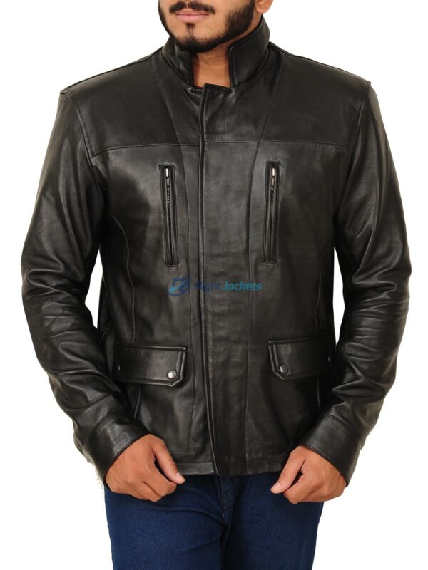 Anthony Lemke Dark Matter Tv Series Black Leather Jacket
