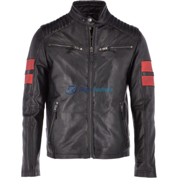 Ashwood Faux Leather Black Biker Jacket