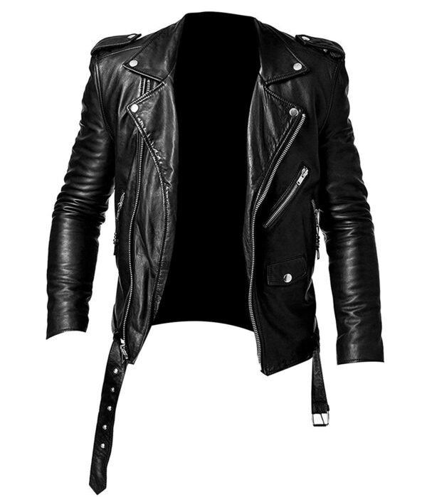 Asymmetrical Biker Blazer Soft Leather Jacket