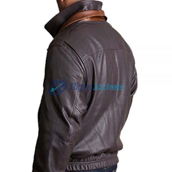Avenger A2 Brown Leather Stylish Bomber Jacket