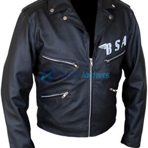 BSA George Michael Faith Rockers Revenge Black Leather Jacket