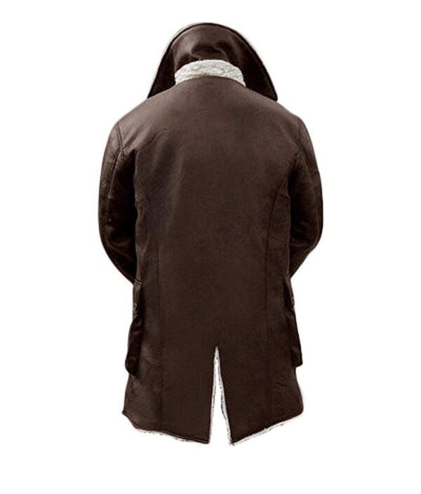 Bane Dark Knight Hardy Synthetic Brown Leather Fur Rises Coats